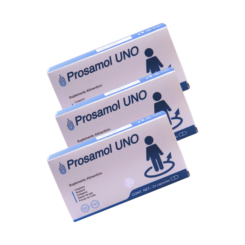 Prosamol UNO 3-Pack - Suplemento Alimenticio Salud Masculina 3x24 Cápsulas