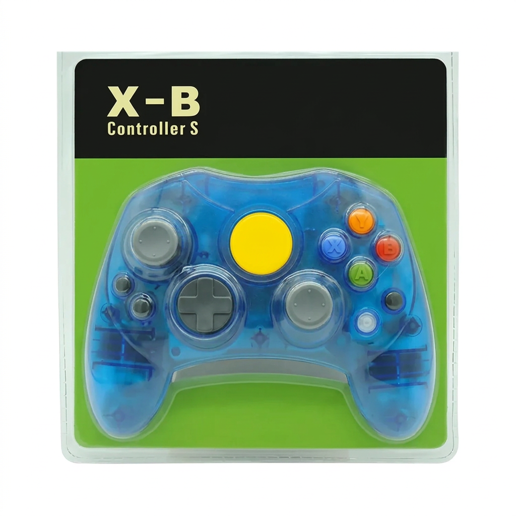 Control Alámbrico X-B Controller S Transparente – Compatible Xbox Clásico / PC