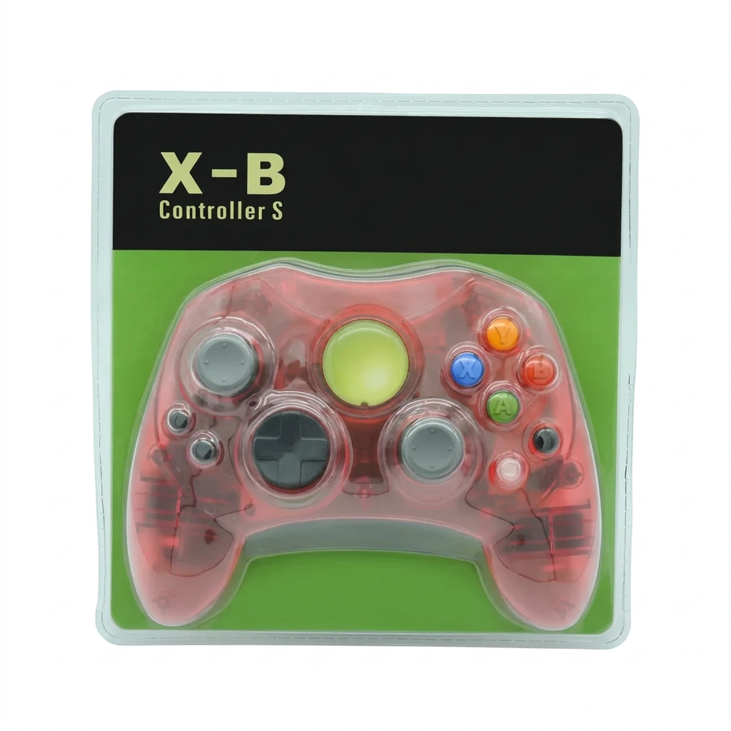 Control Alámbrico X-B Controller S Transparente – Compatible Xbox Clásico / PC