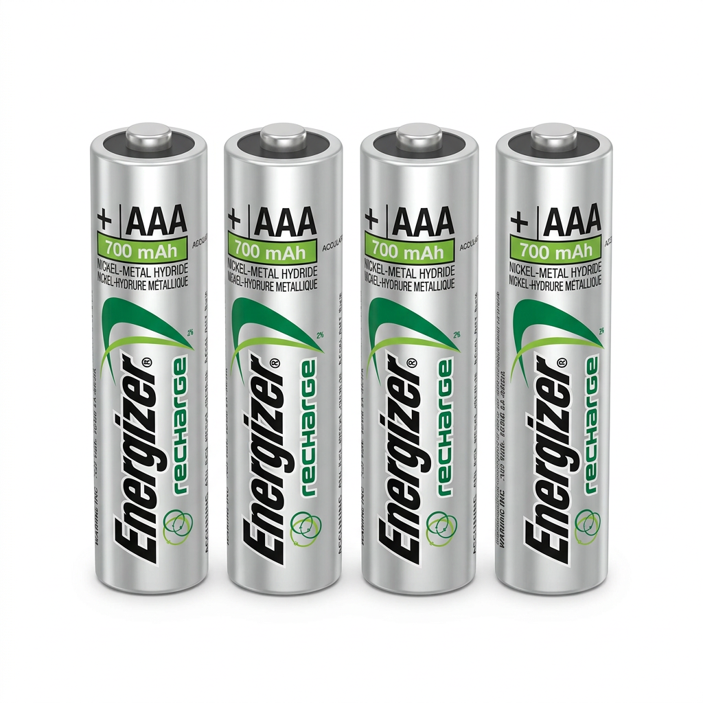 Energizer Baterías Recargables AAA 700 mAh - Paquete con 4