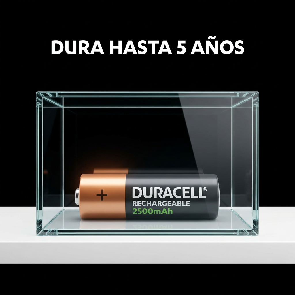 Duracell AA 2500mAh - dura hasta 5 años almacenada