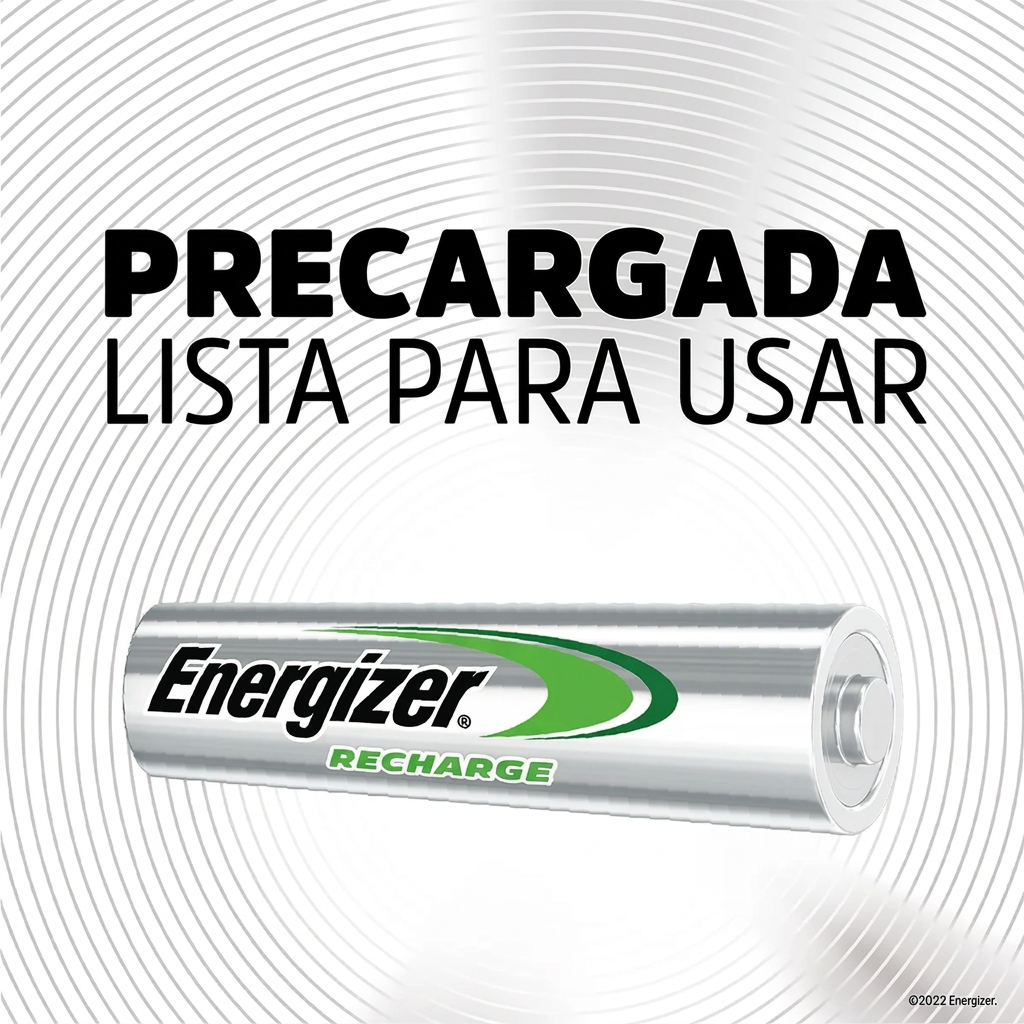 Energizer Recharge - Precargada lista para usar