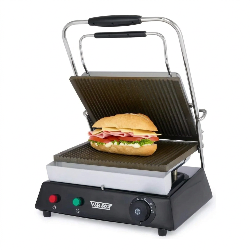 Asador Eléctrico Infragrill Turmix TU01 - vista frontal con sandwich
