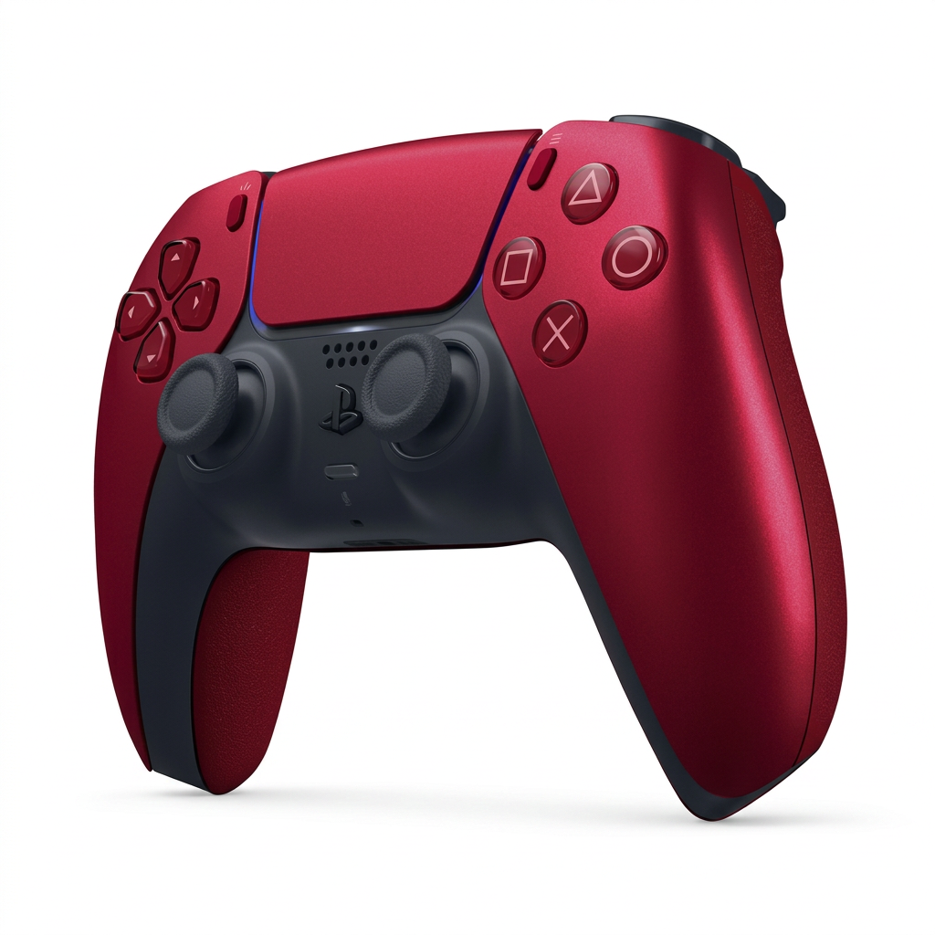 DualSense PS5 Volcanic Red - Vista lateral izquierda