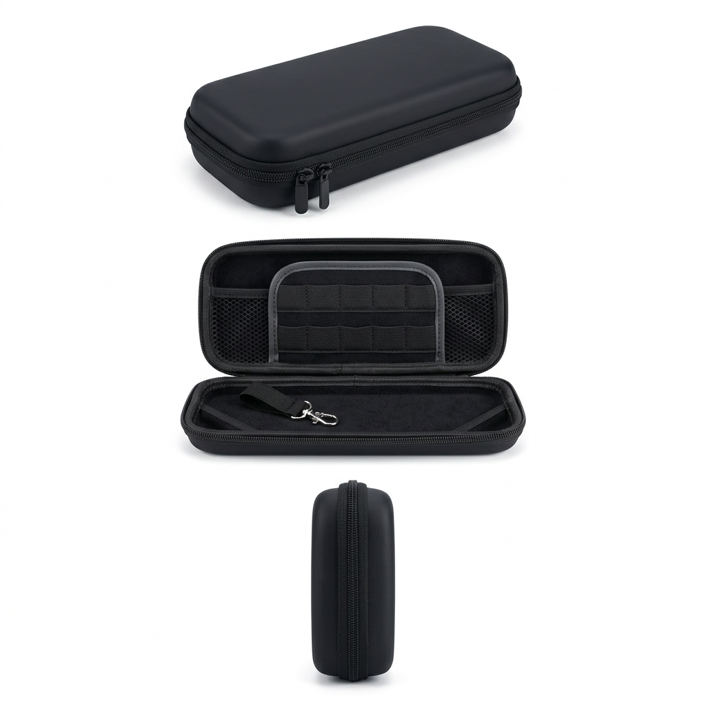 Estuche Rígido Negro Nintendo Switch OLED – Exterior e interior