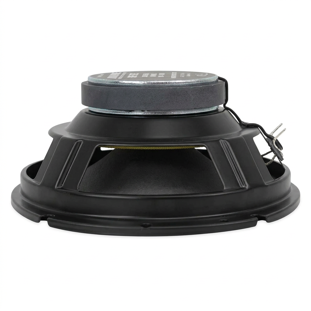 Alpine SXE-1726S - vista lateral perfil con surround amarillo