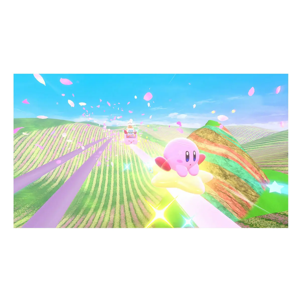 Kirby Air Riders - Vista aérea mundo floral
