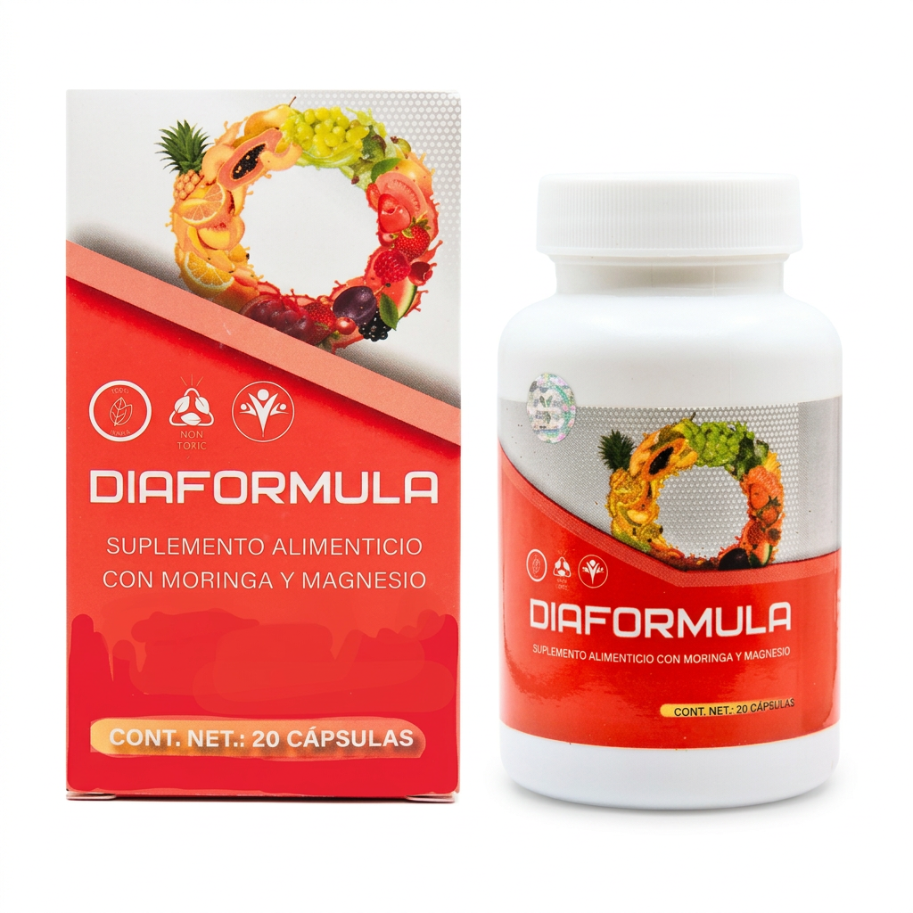 Diaformula caja y frasco 20 cápsulas