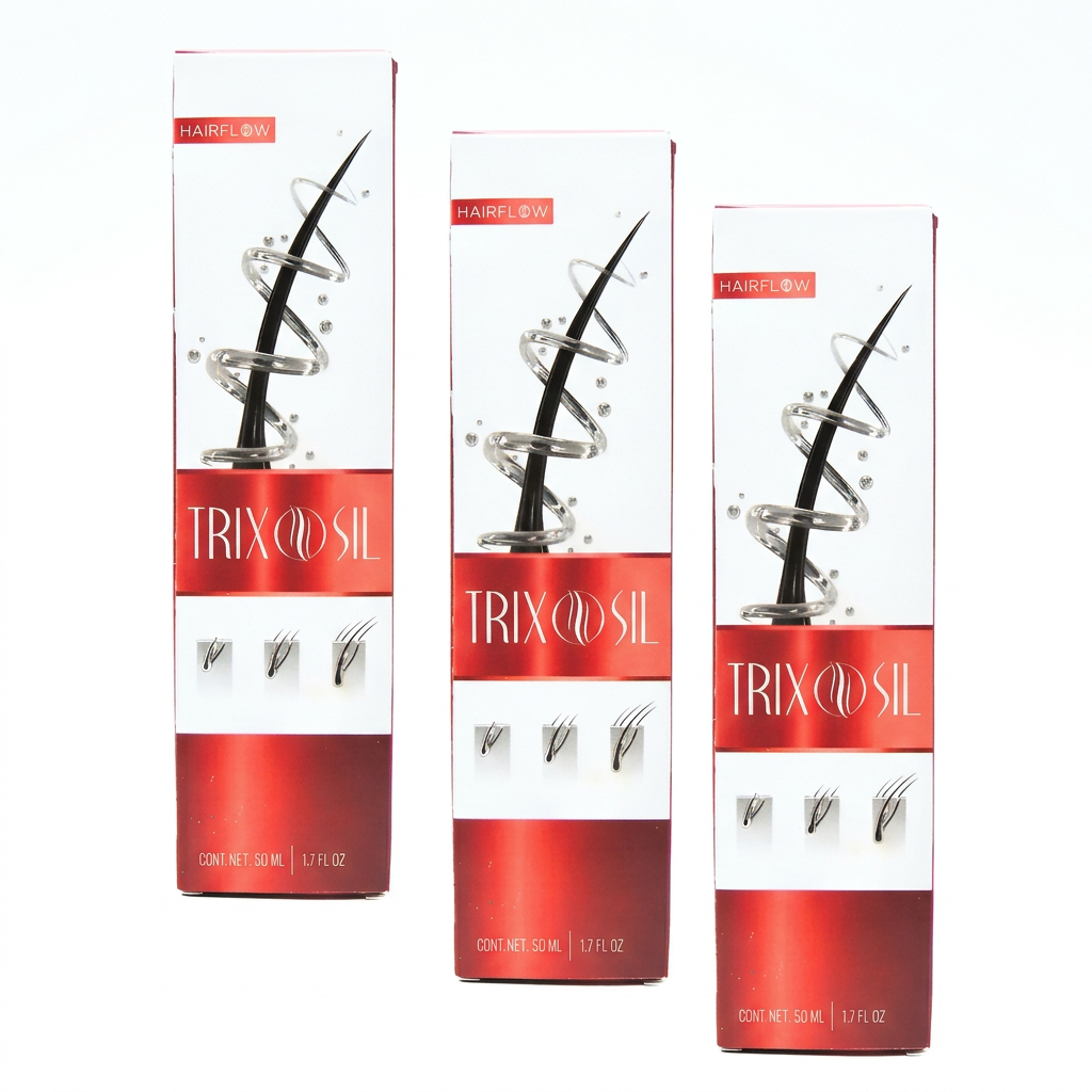 Trixosil 3-Pack - tres cajas originales Hairflow 50ml