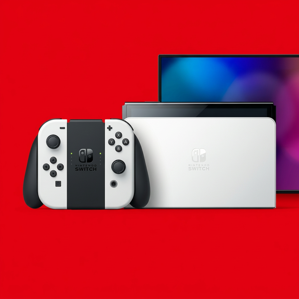Nintendo Switch OLED - Modo portátil con Joy-Con y dock