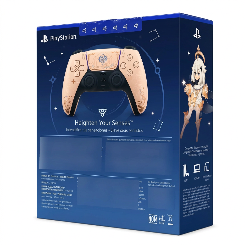 Control DualSense PS5 Genshin Impact - caja lateral