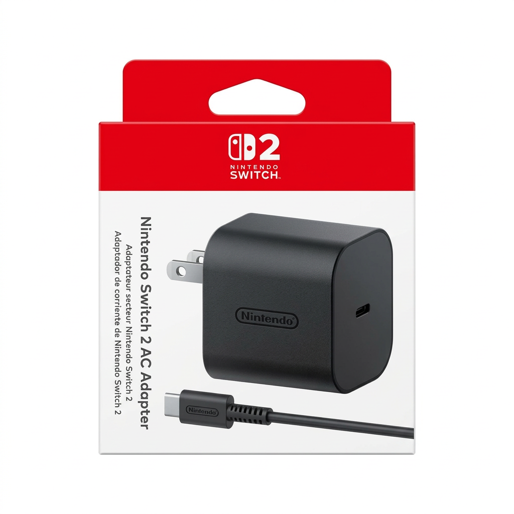 Adaptador de CA Nintendo Switch 2 - Caja real