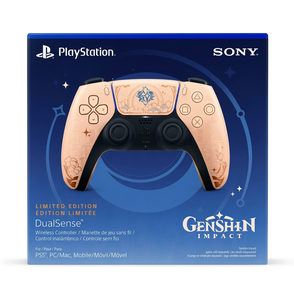 Control DualSense PS5 Genshin Impact - caja frontal