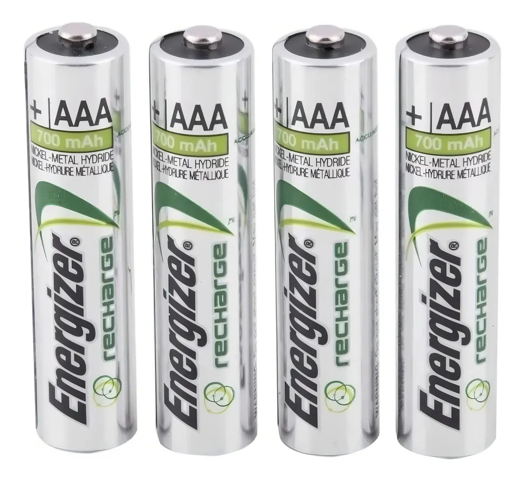Baterías AAA Energizer Recargables 700mAh - 4 unidades
