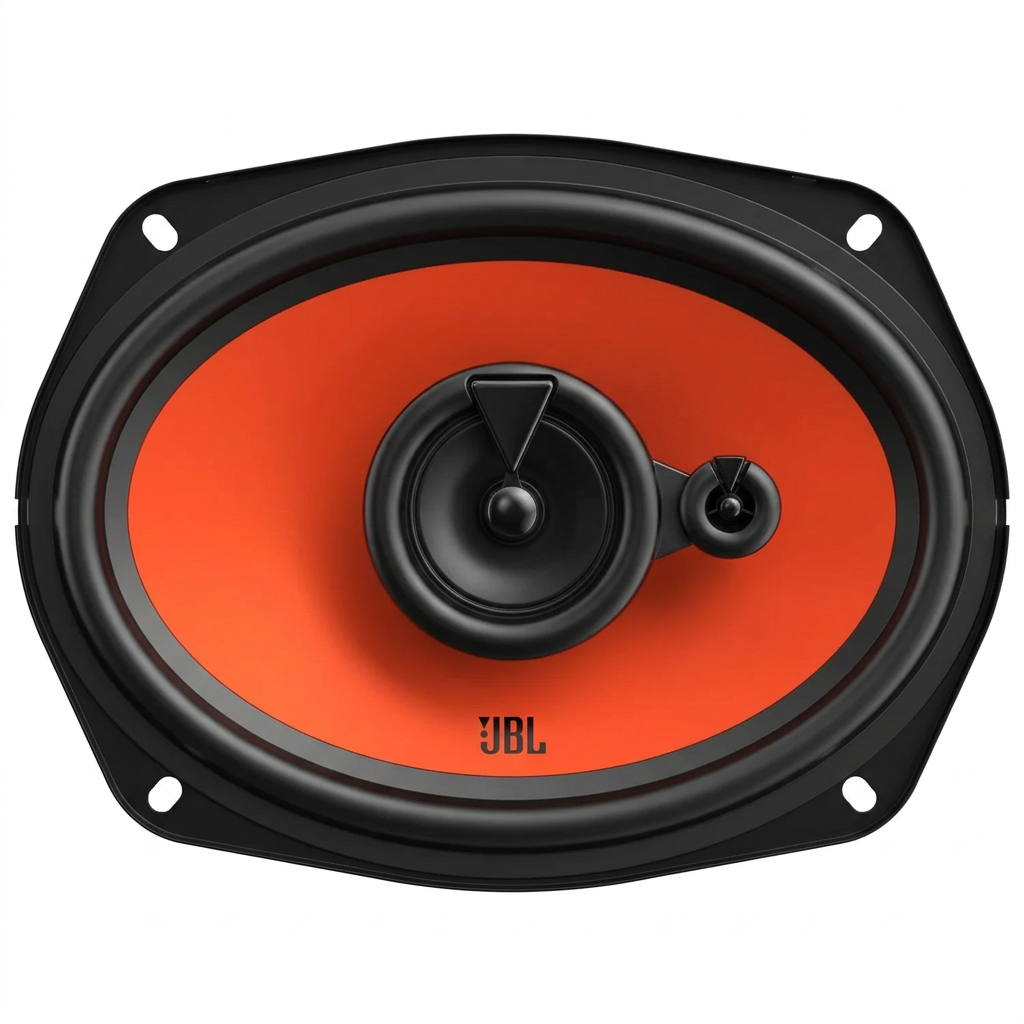 JBL Stage1 962M GEN2 - vista trasera con terminales y crossover