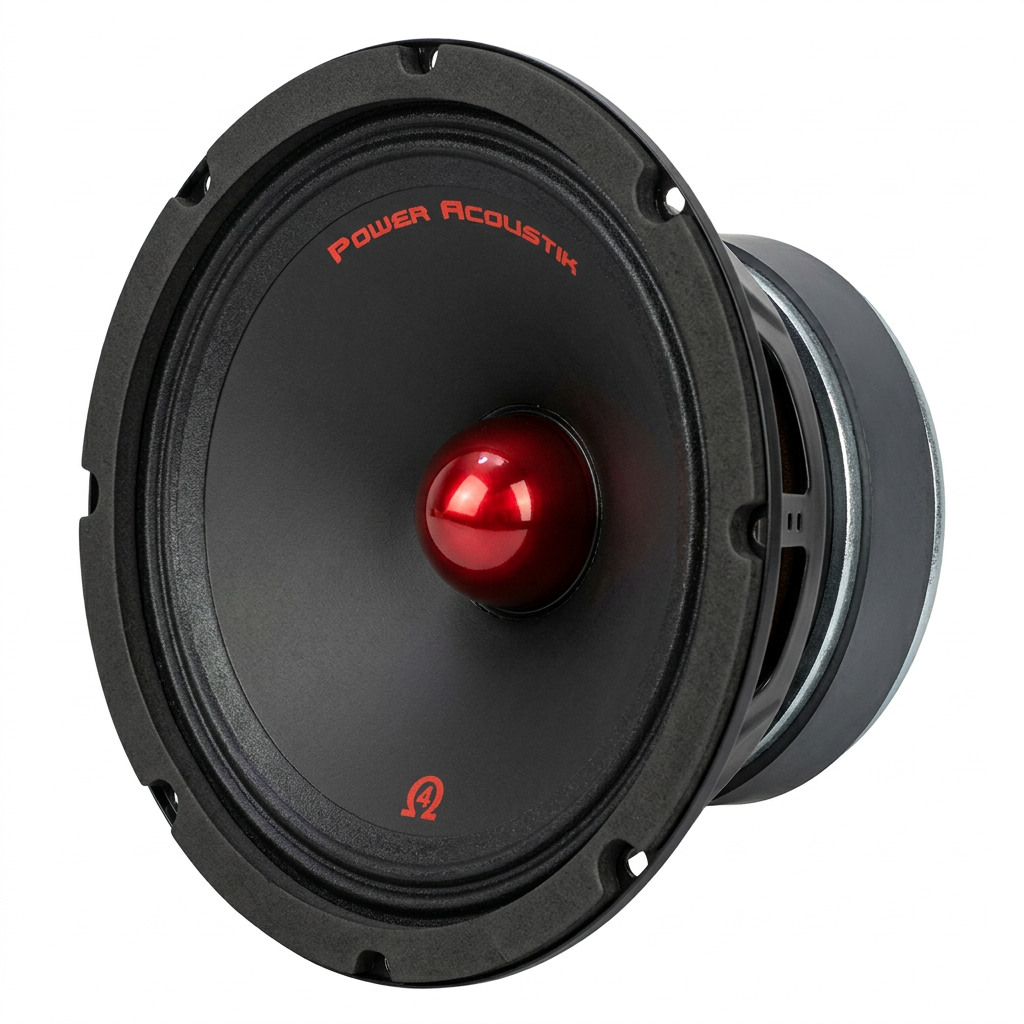 Power Acoustik PR-804 - Vista lateral bocina