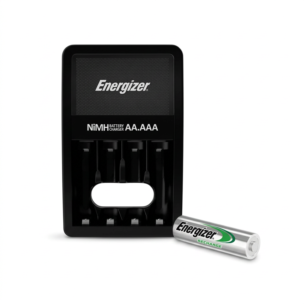 Cargador Energizer Maxi NiMH AA AAA con pila recargable