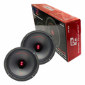 Power Acoustik PR-804 - Par de bocinas con caja roja