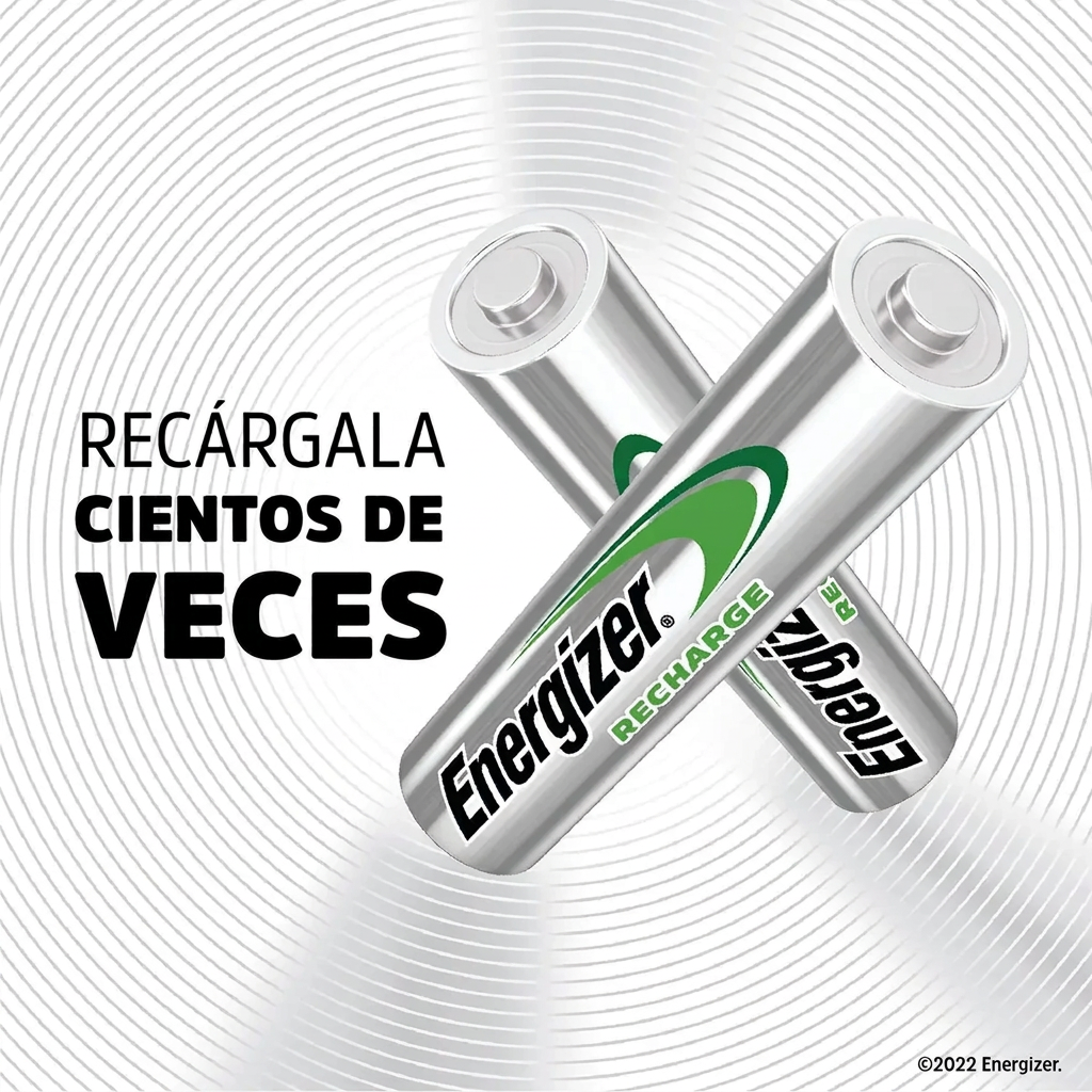 Energizer Recharge - Recargable cientos de veces