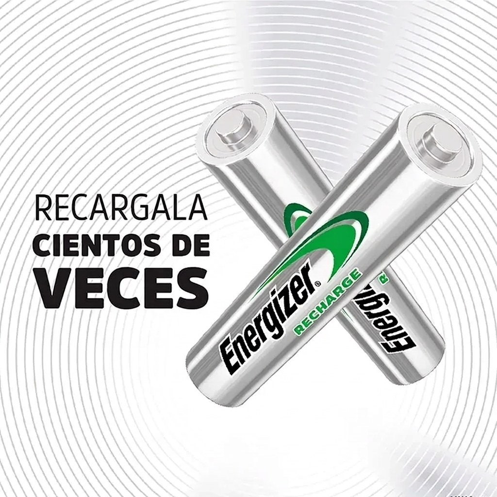 Energizer Recharge AAA - Recargala cientos de veces