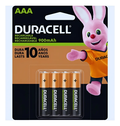 Baterías AAA Duracell Recargables 900mAh Pack 4 - Empaque frontal