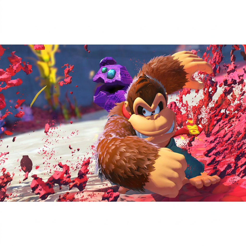 Donkey Kong Bananza - Gameplay acción