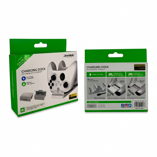 DOBE Charging Dock – Empaque frontal y trasero
