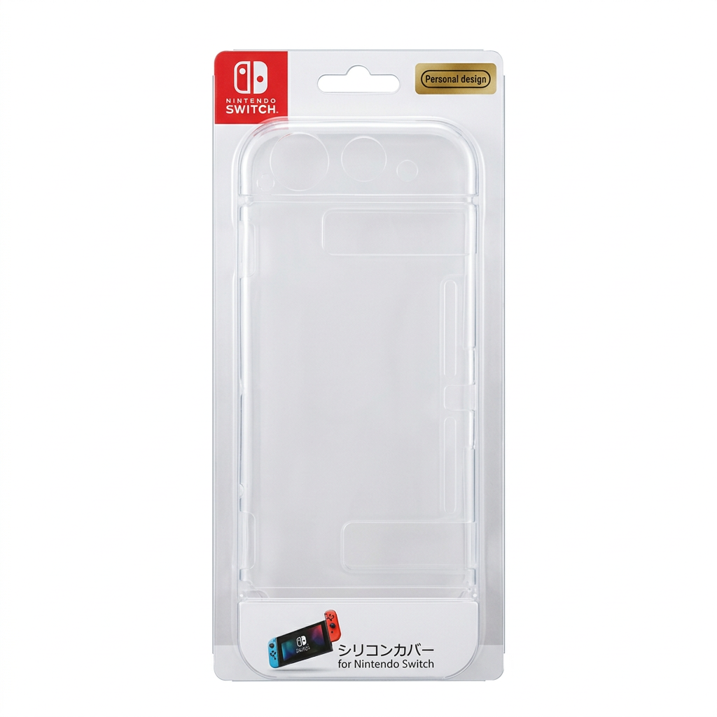 Funda transparente Nintendo Switch en empaque — Silicon Cover Personal Design