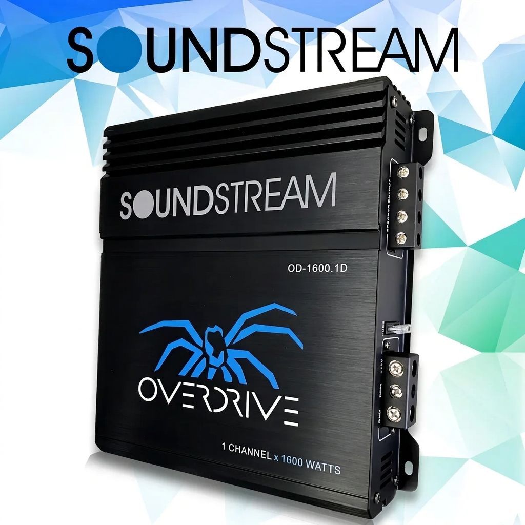 Amplificador Soundstream OD-1600.1D - Vista lateral 2