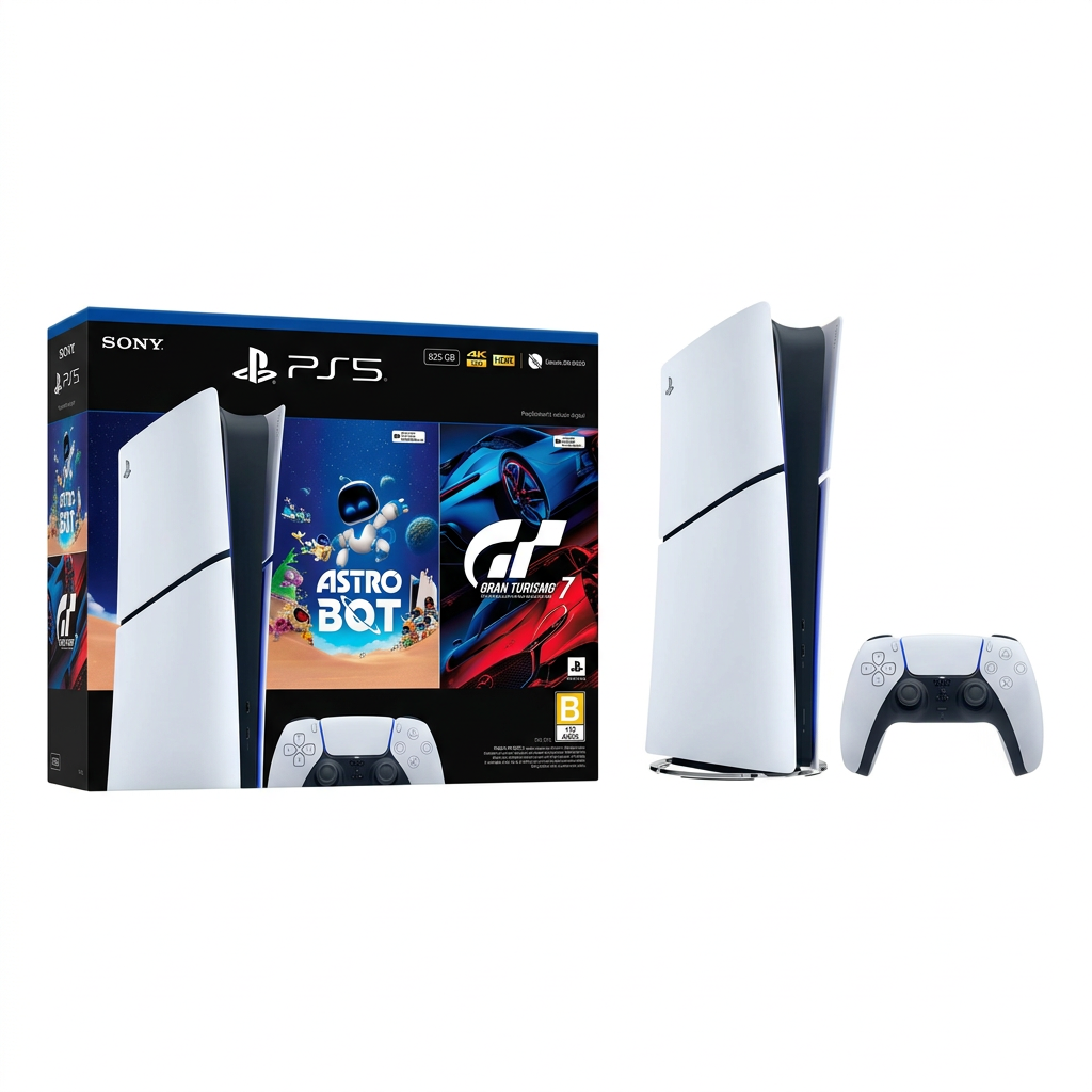 PS5 Digital Slim - bundle con Astro Bot y Gran Turismo 7