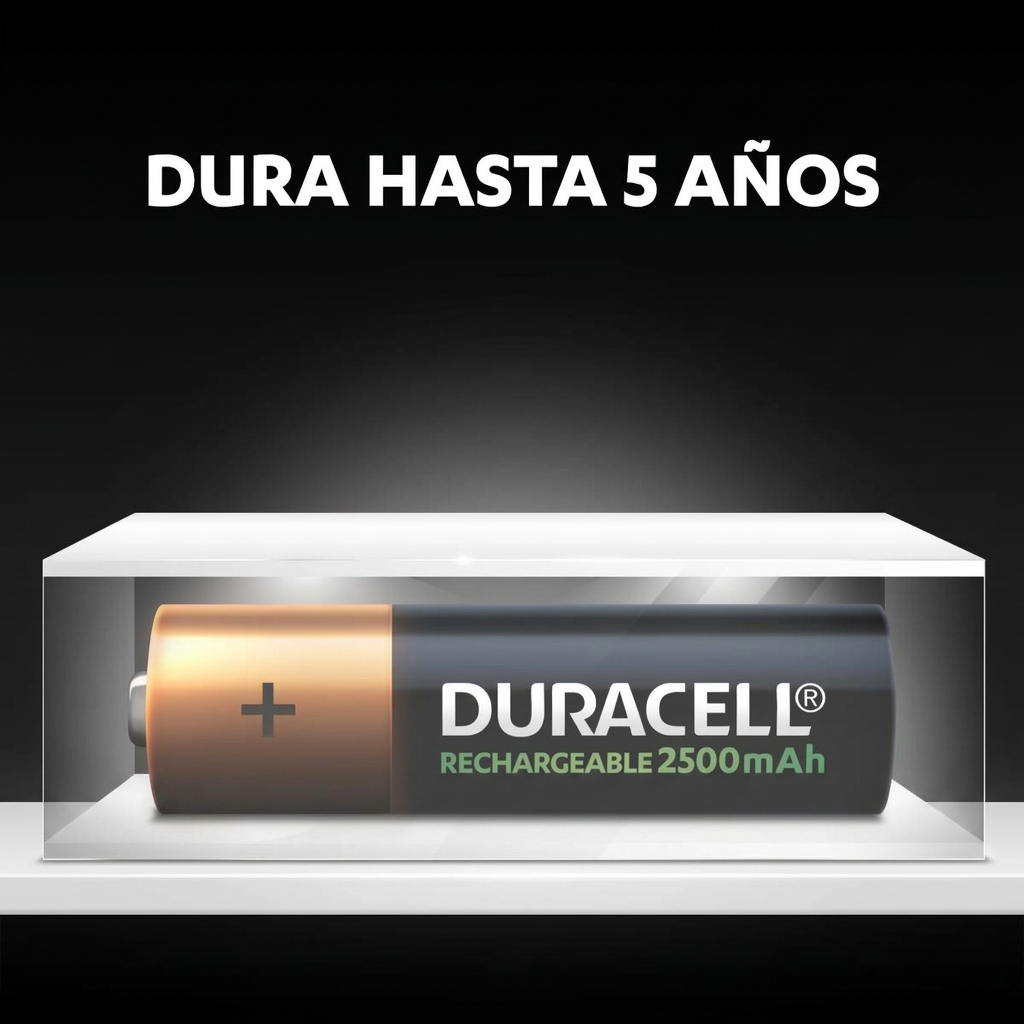 Duracell AA Recargable - Dura hasta 5 años