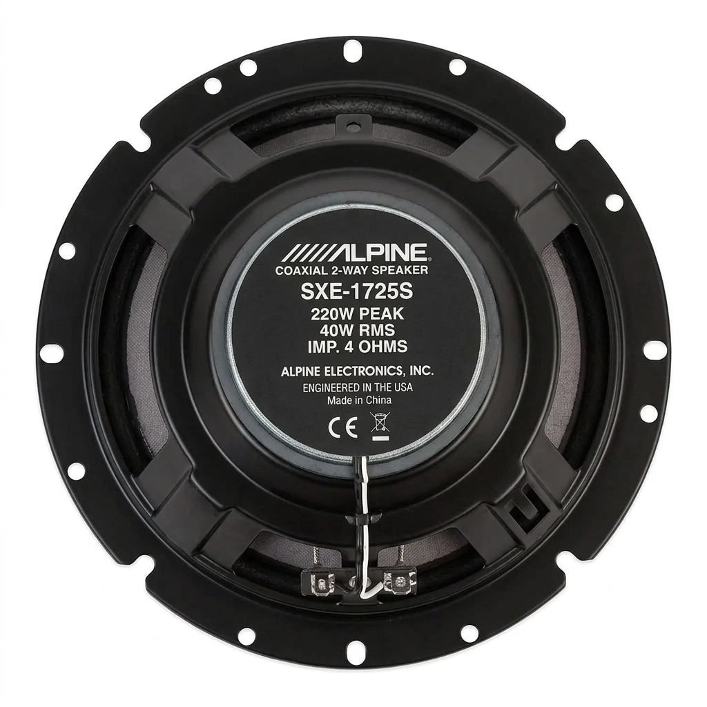 Alpine SXE-1726S - vista lateral perfil completo