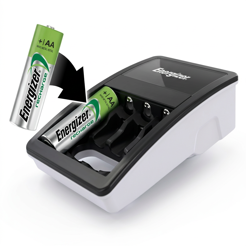 Cargador Energizer Maxi - insertar pilas AA en 4 canales