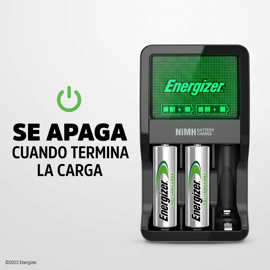 Energizer Recharge Mini - Se apaga cuando termina la carga