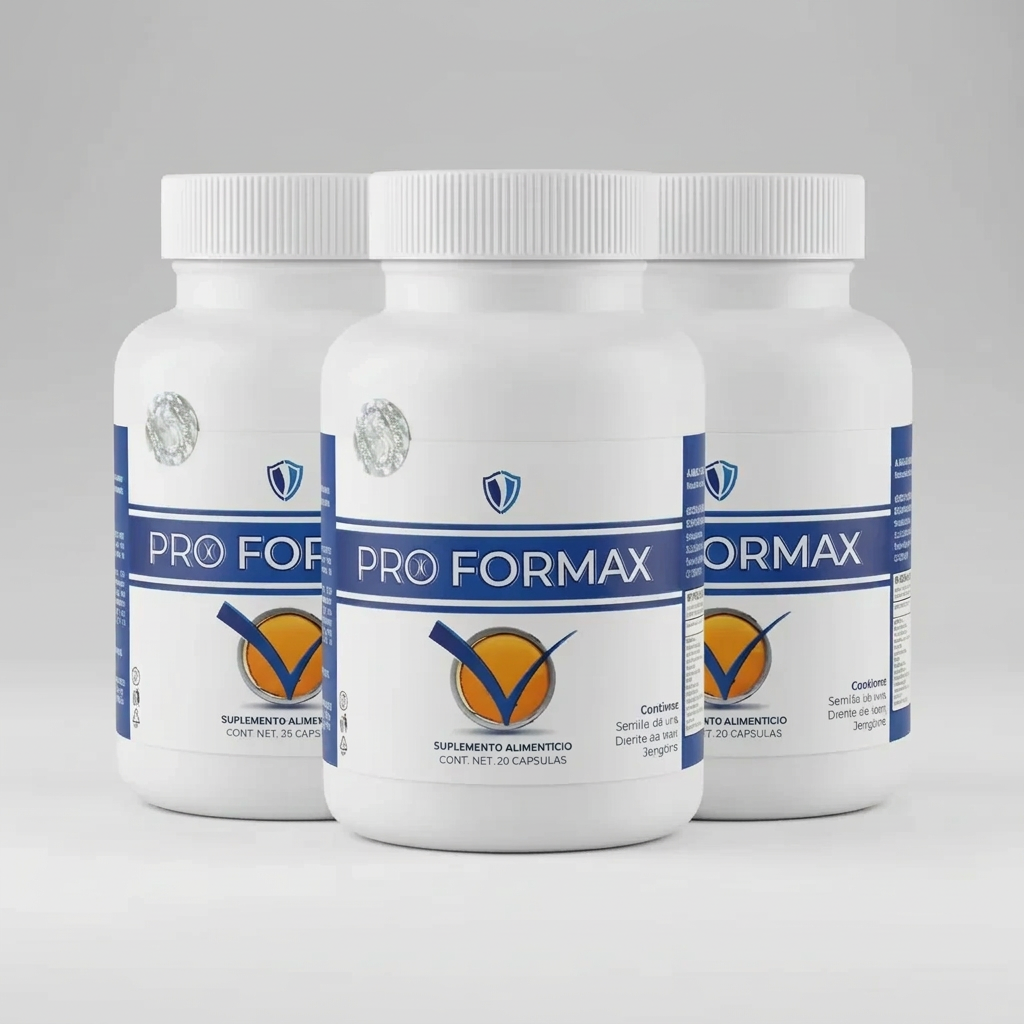 Pro Formax 3-Pack vista frontal - Suplemento Alimenticio 20 cápsulas