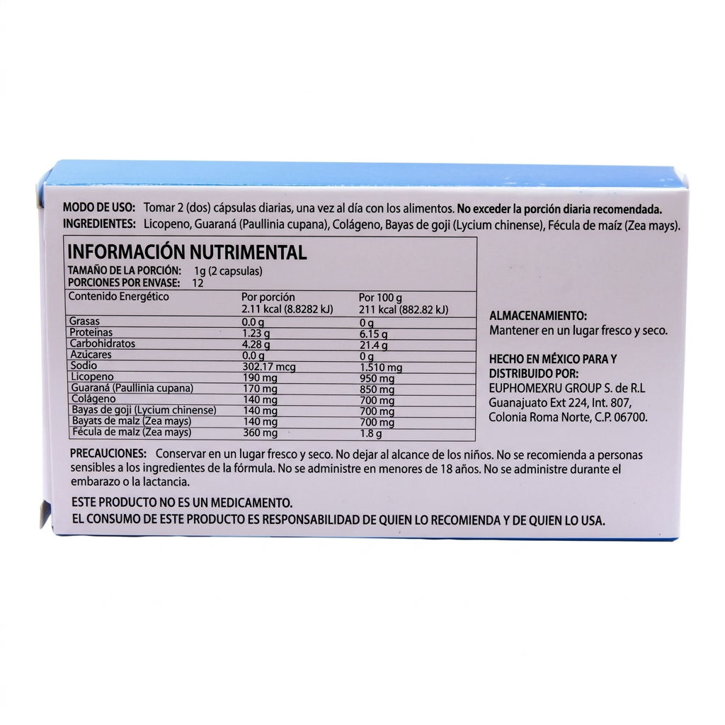 Prosamol UNO tabla nutrimental, ingredientes, modo de uso y precauciones