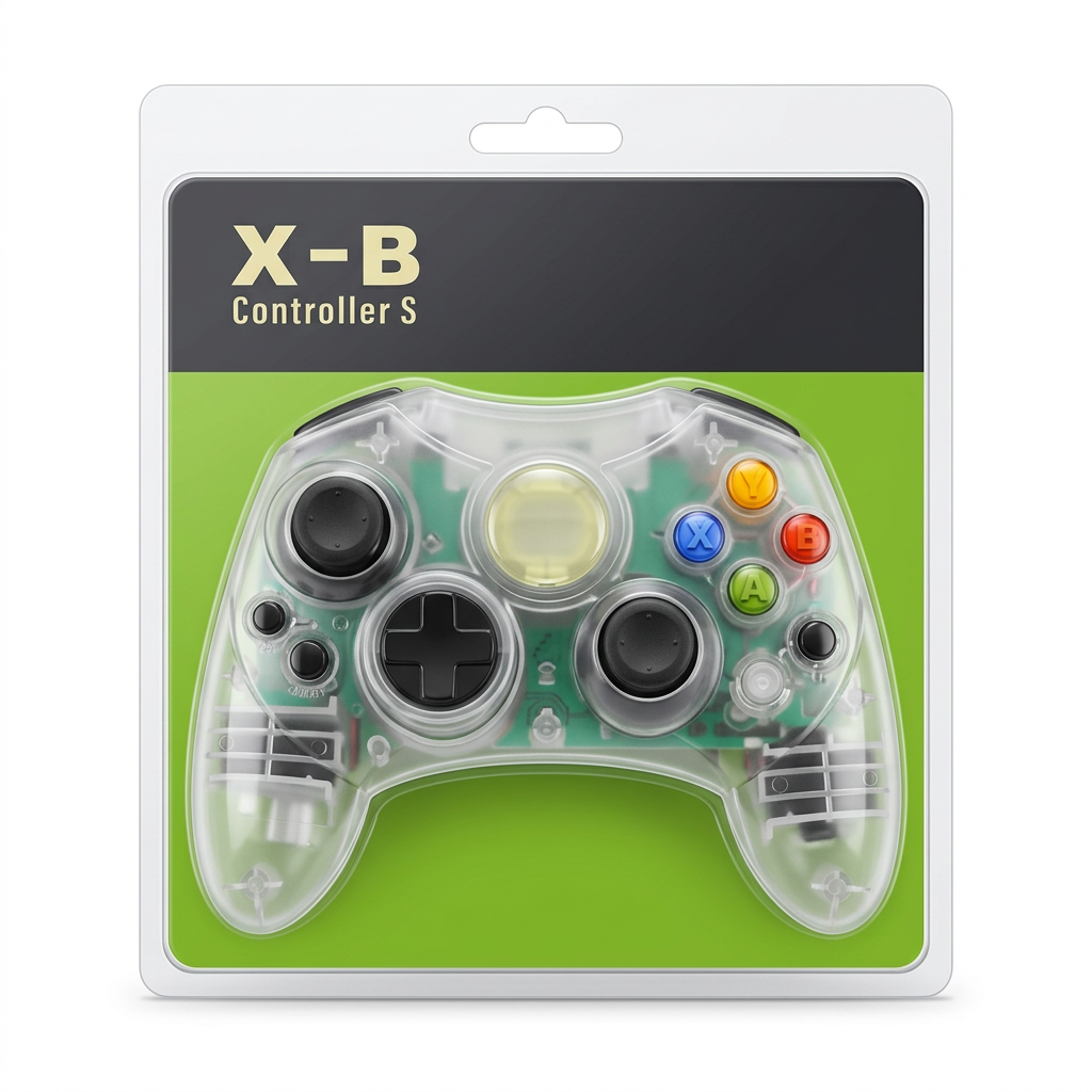 Control Alámbrico X-B Controller S Transparente – Empaque frontal