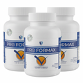 Pro Formax 3-Pack frascos blancos con logo azul