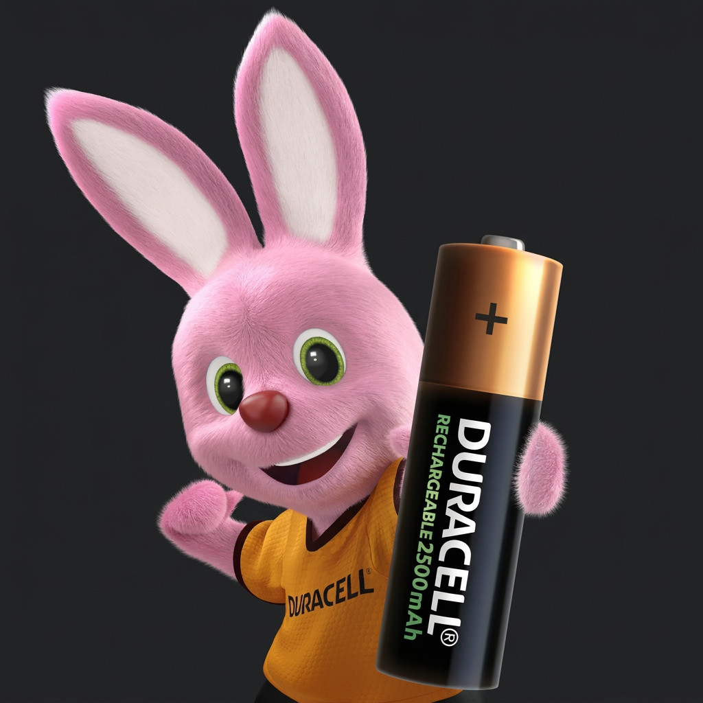 Duracell AA Recargable - Mascota Duracell