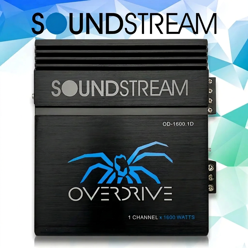 Amplificador Soundstream OD-1600.1D - Vista lateral