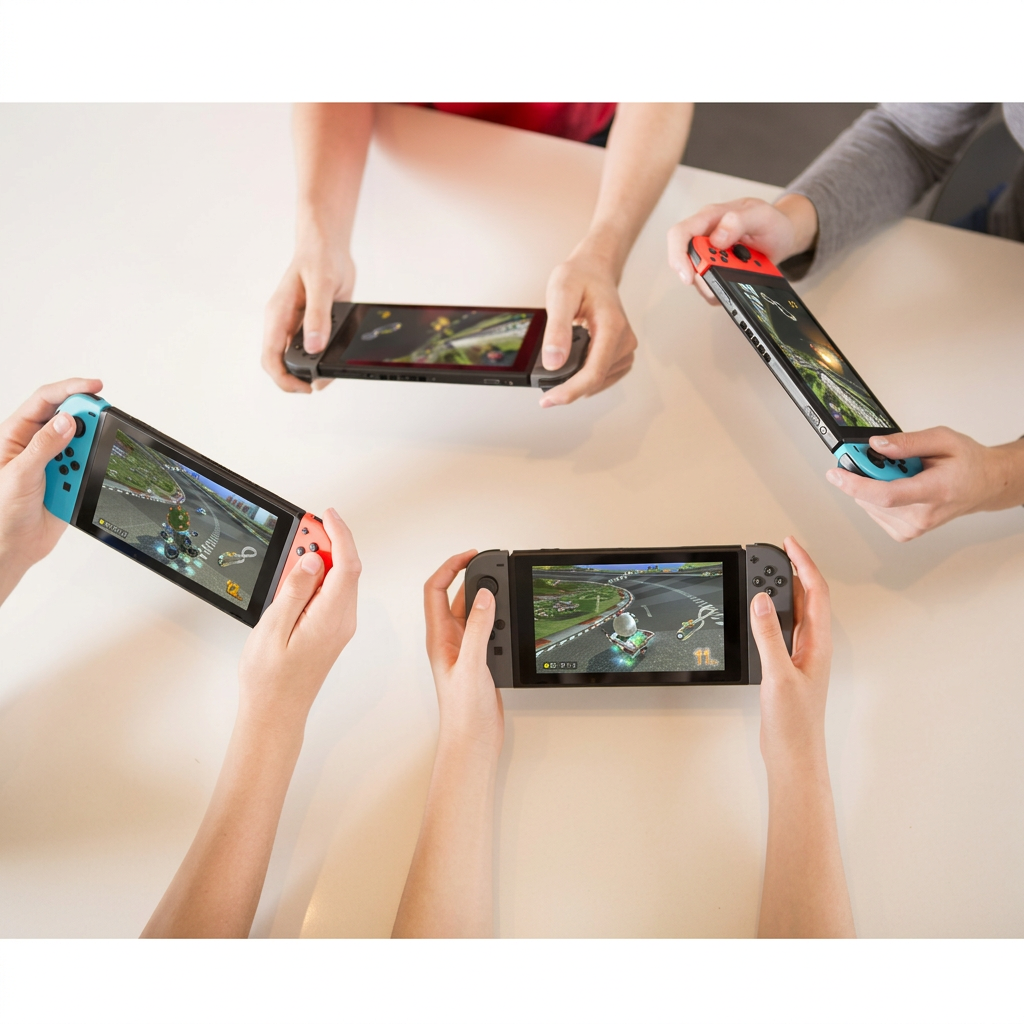 Mario Kart 8 Deluxe - multijugador local 4 jugadores en Switch