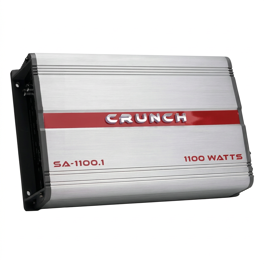 Amplificador Crunch SA-1100.1 - Vista lateral izquierda