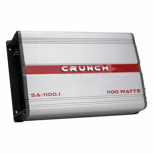 Amplificador Crunch SA-1100.1 - Vista lateral izquierda