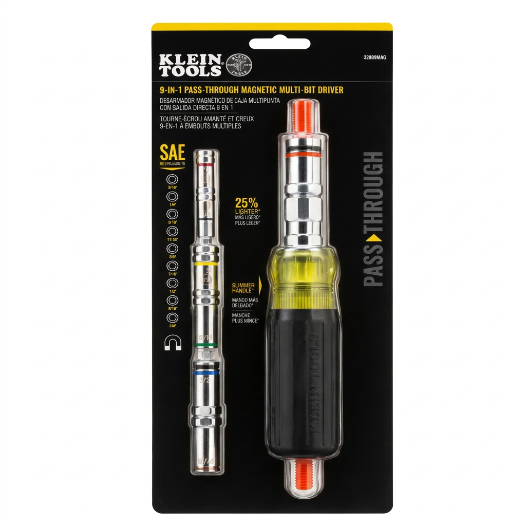 Klein Tools 32809MAG - empaque frontal 9-en-1 Pass-Through
