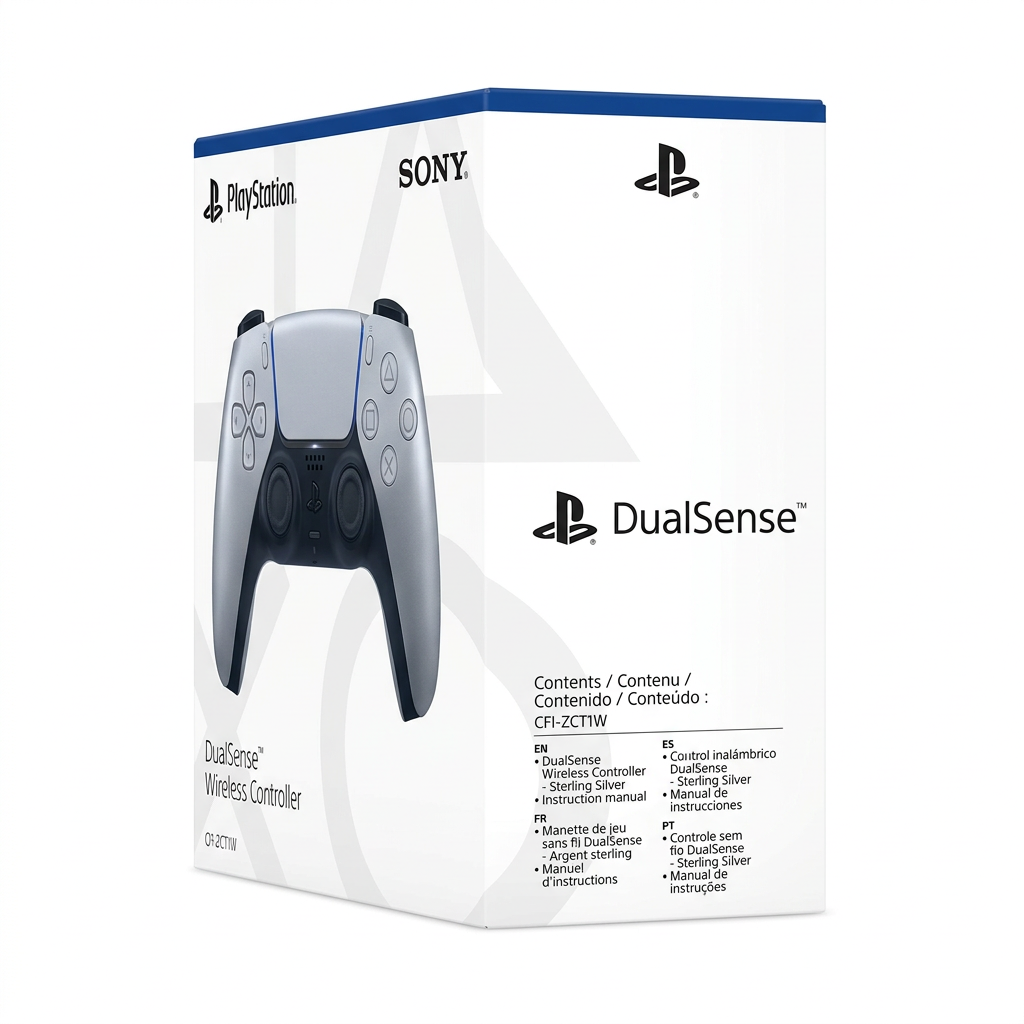 Control DualSense Sterling Silver PS5 – Lateral