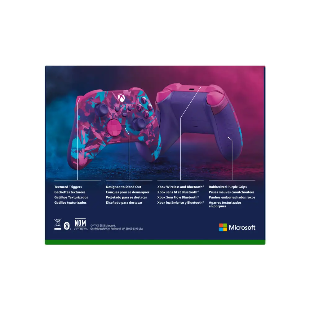 Control Xbox Heart Breaker - caja trasera especificaciones