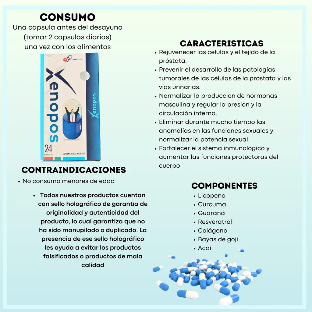 Xenopos - Consumo, características, componentes y contraindicaciones