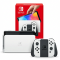 Nintendo Switch OLED con caja original y Joy-Con blancos