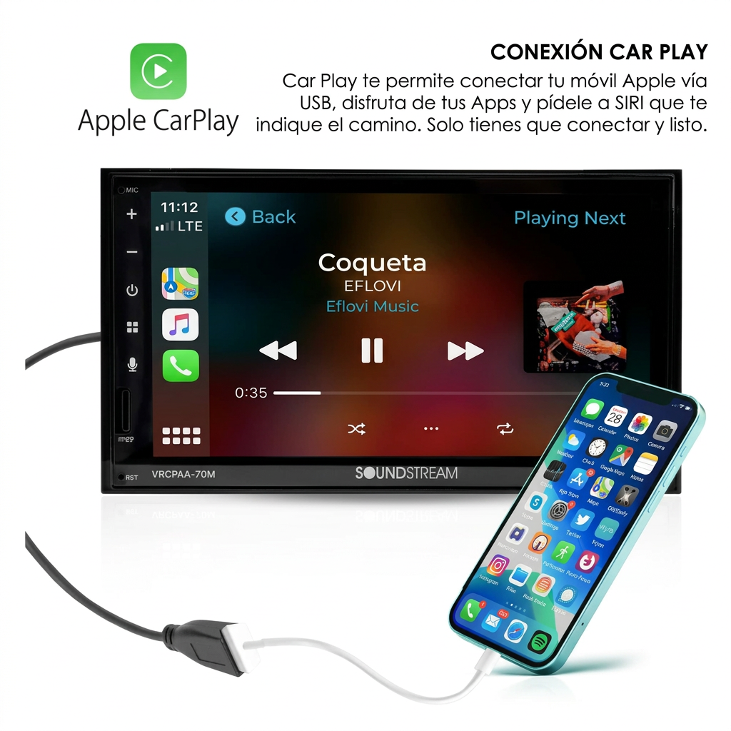 Soundstream VRCPAA-70M - Detalle pantalla